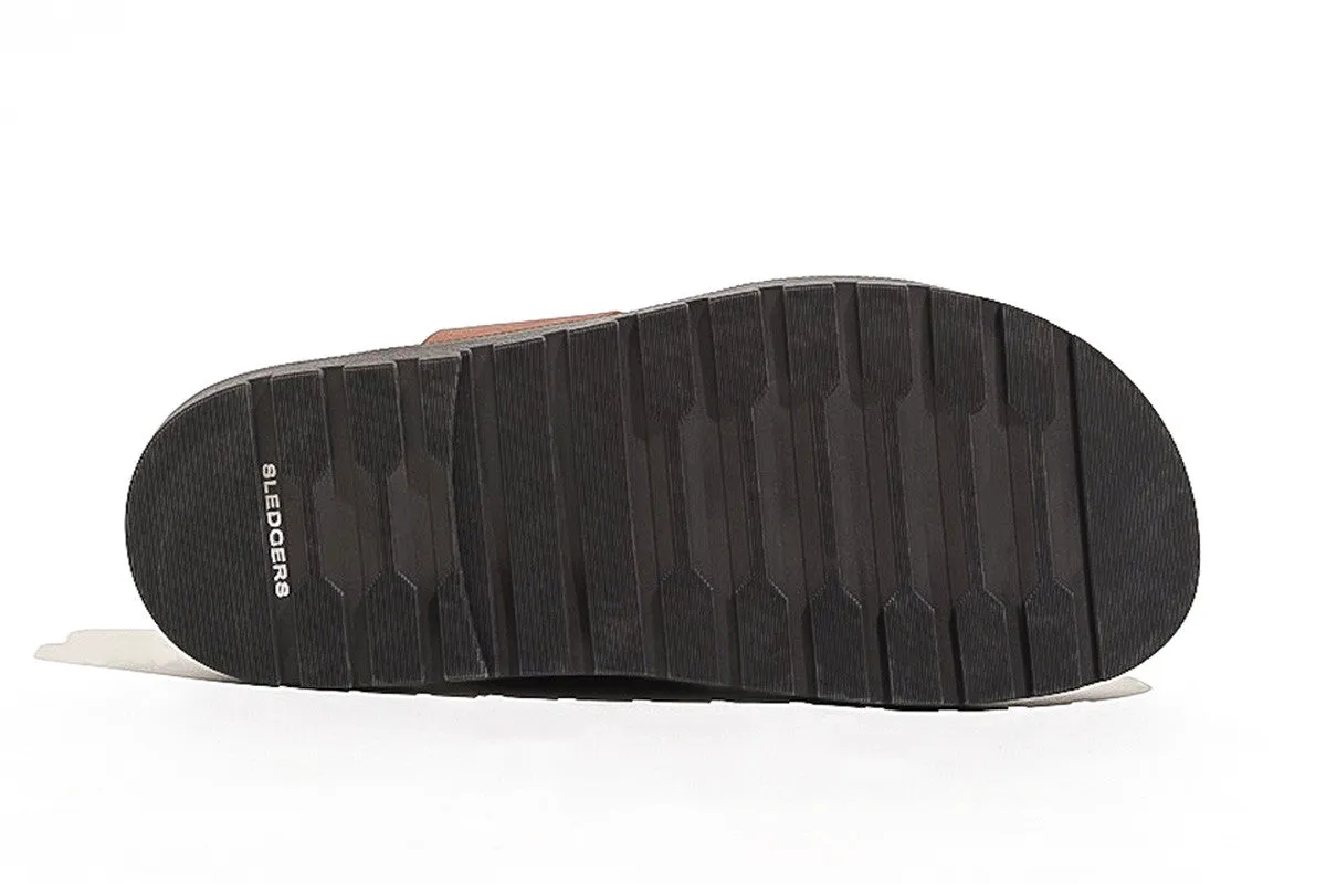 Toshio Brown Slide Sandals