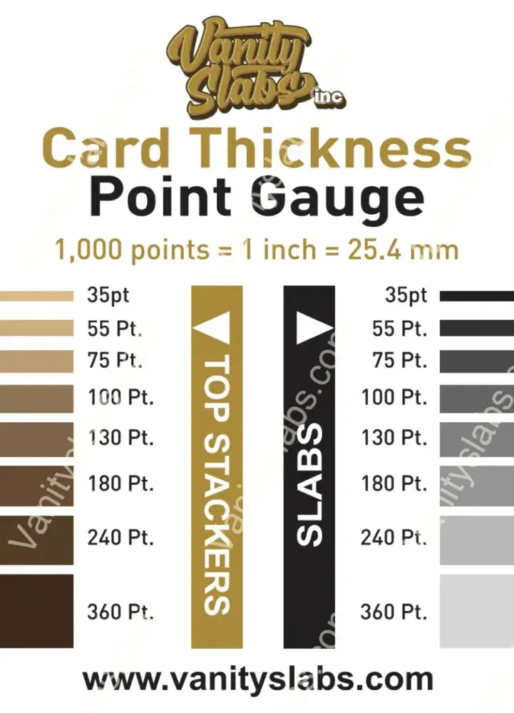 Vanity Slabs 35pt Holder for Standard Size Trading Cards for Baseball Football Hockey Basketball Cards