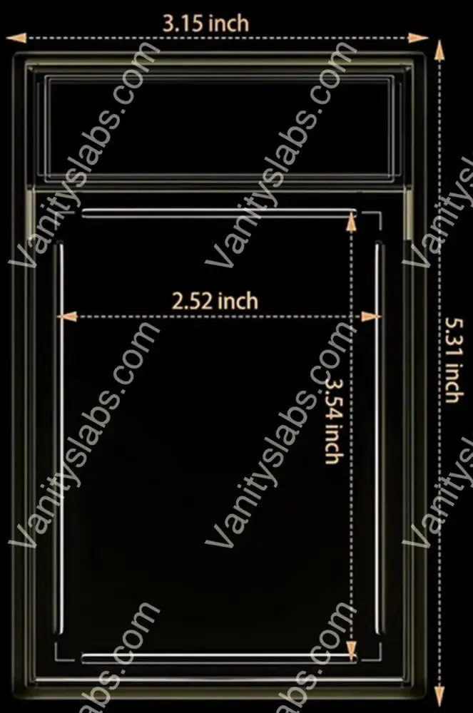 Vanity Slabs 35pt Holder for Standard Size Trading Cards for Baseball Football Hockey Basketball Cards