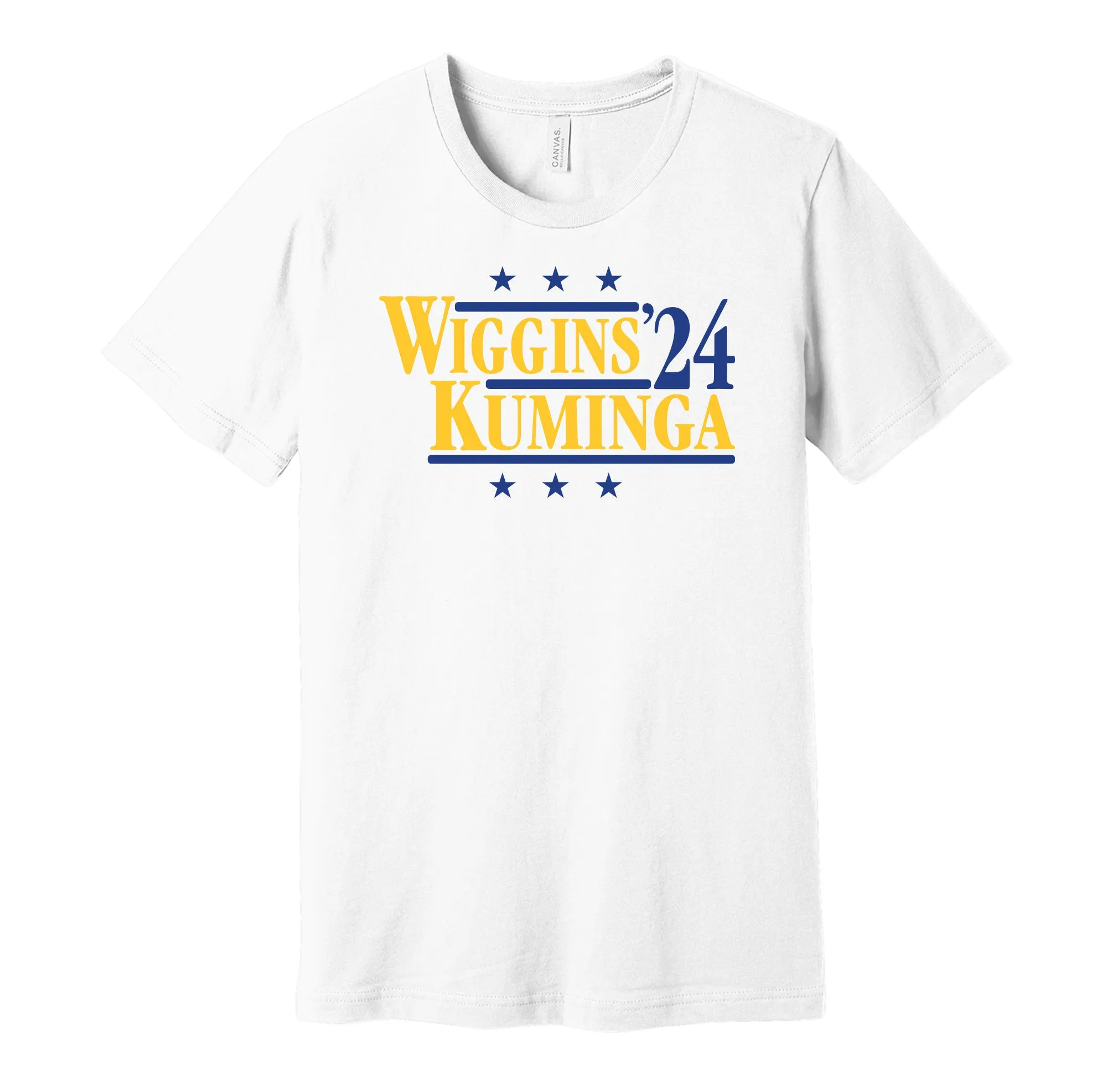 Wiggins & Kuminga '24 - Golden State Basketball Political Campaign Parody T-Shirt - Hyper Than Hype Shirts