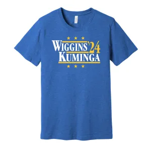 Wiggins & Kuminga '24 - Golden State Basketball Political Campaign Parody T-Shirt - Hyper Than Hype Shirts
