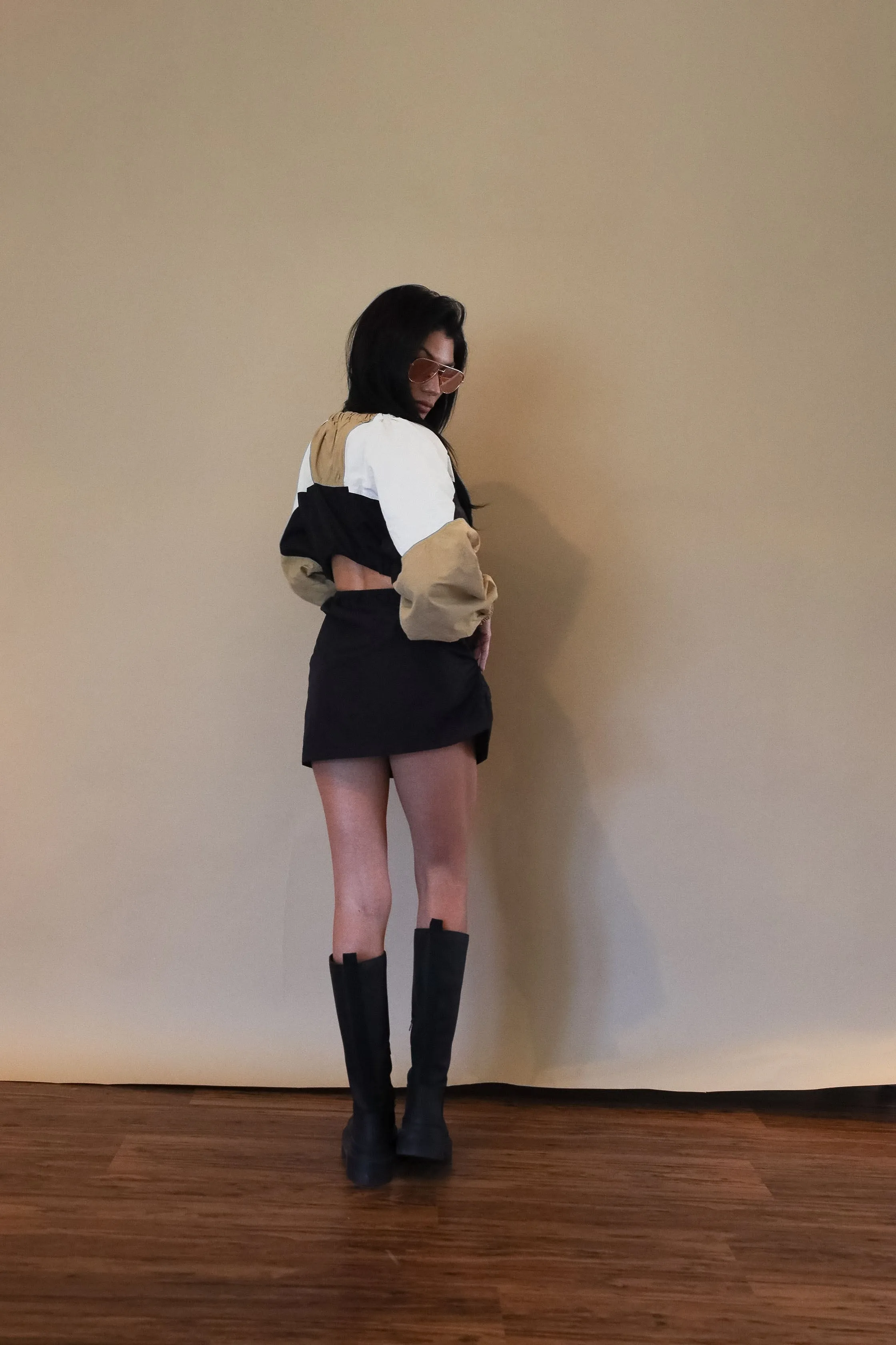 Windbreaker Color Block Dress