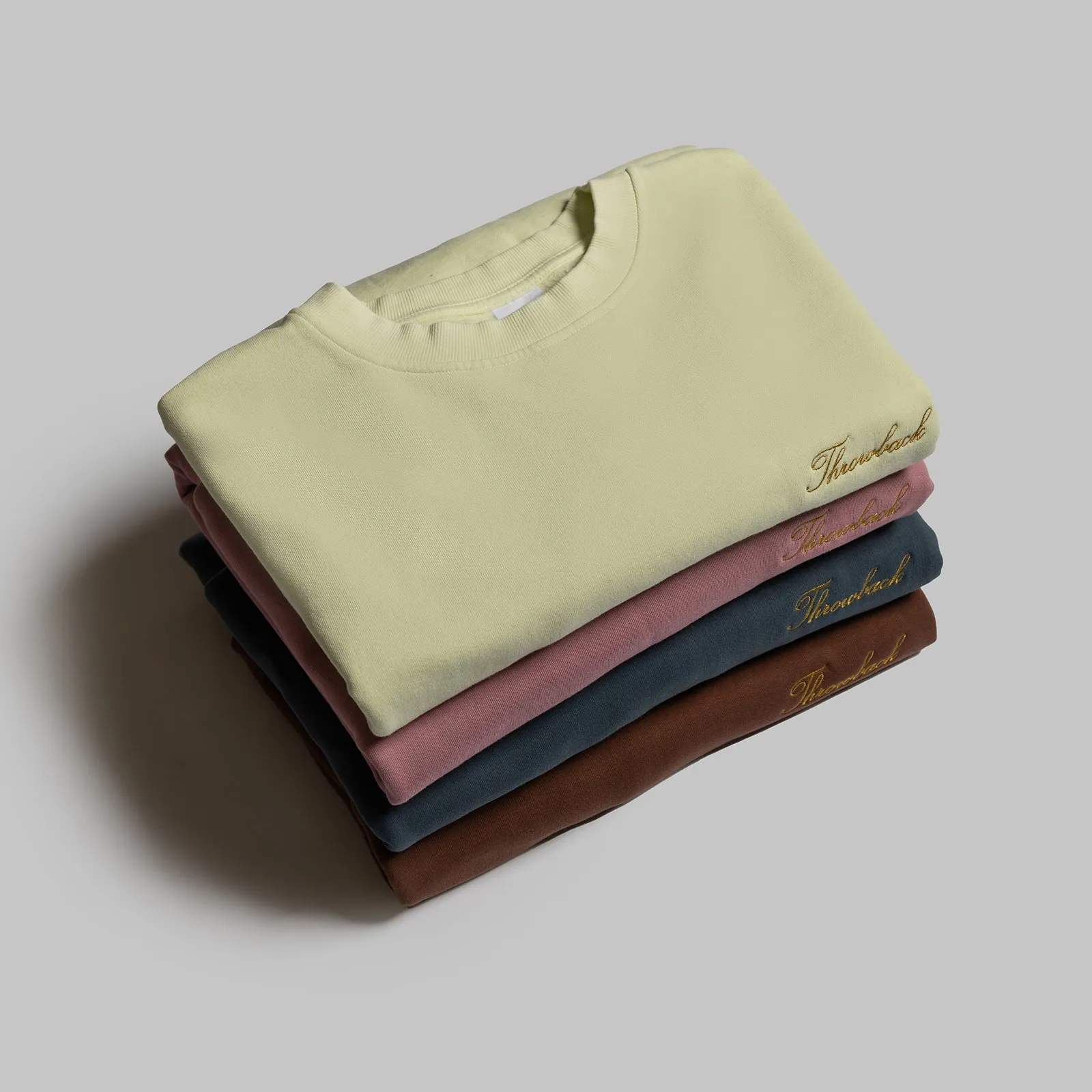 Winter Script '23 Oversized Crew - Washed Coffee