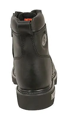 WOMEN'S MOTORBIKE BOOTS REAL LEATHER LACE TO TOE RIDING BOOT WITH SIDE ZIPPER