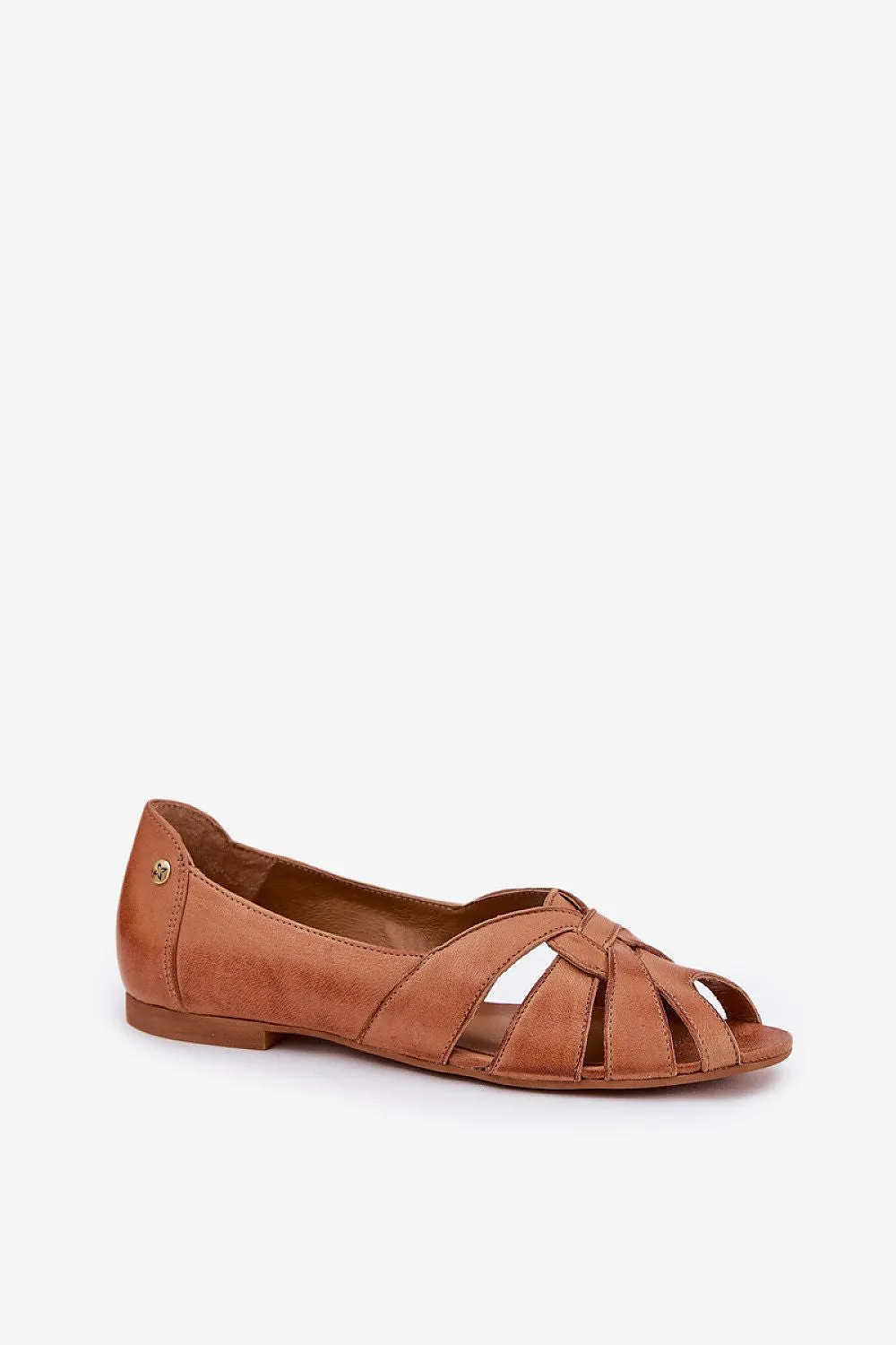 Women's open toes ballet flats