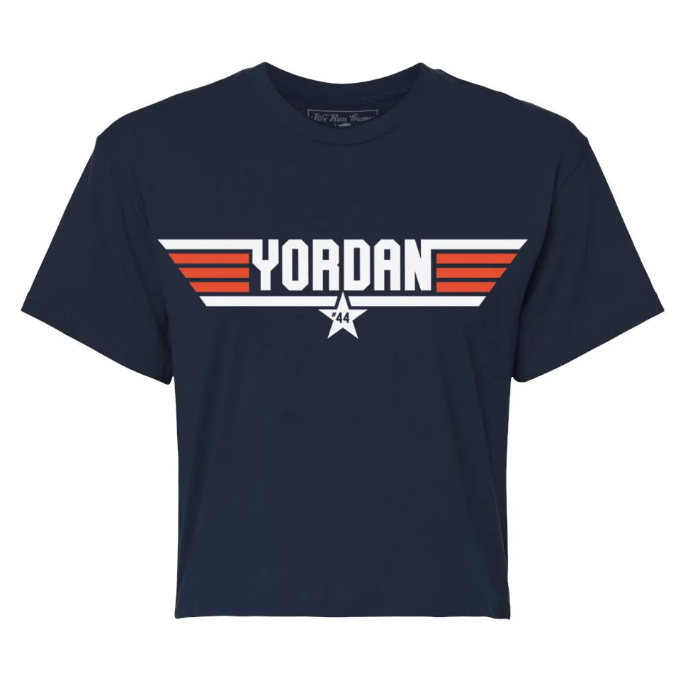 WOMEN'S - Yordan Flight School | Midnight Navy Crop