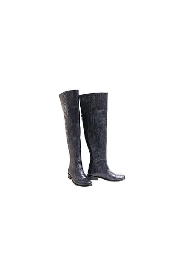 Zeyzani Steel Blue Python Boot Final Sale