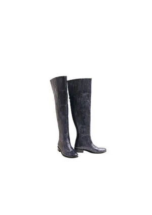 Zeyzani Steel Blue Python Boot Final Sale